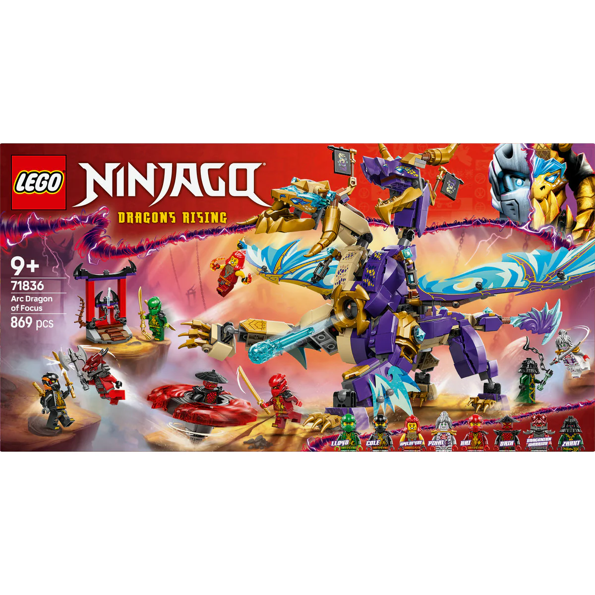 LEGO NINJAGO Arc Dragon of Focus Ninja Toy Set 71836 - Image 2