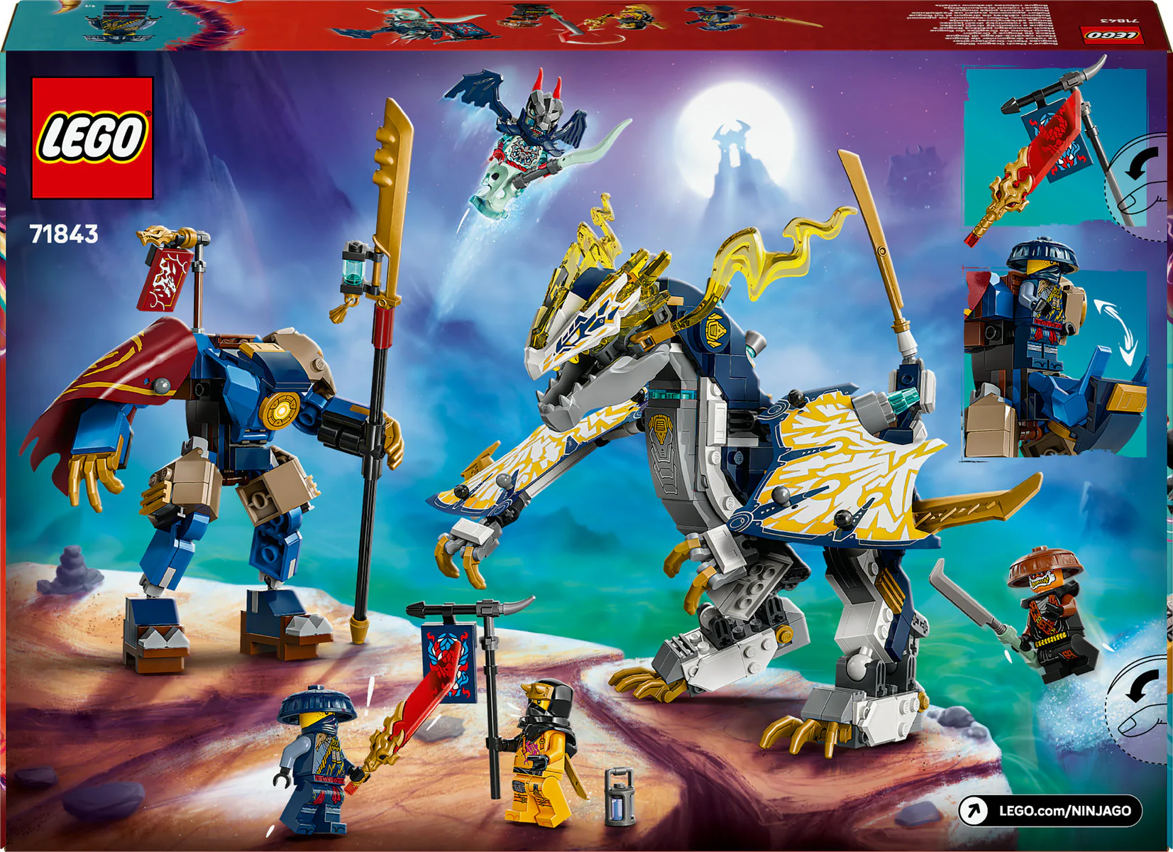 LEGO NINJAGO Rogue’s Mech Dragon Rider Ninja Toy 71843 - Image 3