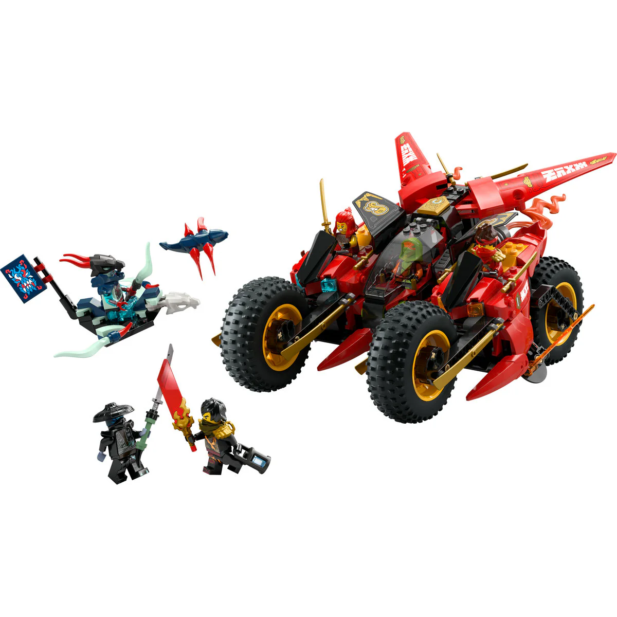 LEGO NINJAGO Ninja Combat Vehicle 3-in-1 Toy Building Set 71844 - Image 5