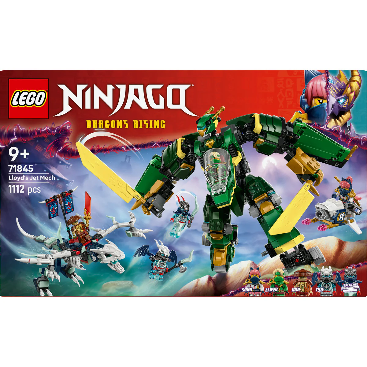 LEGO NINJAGO Lloyd’s Jet Mech Ninja Toy Building Kit 71845 - Image 2