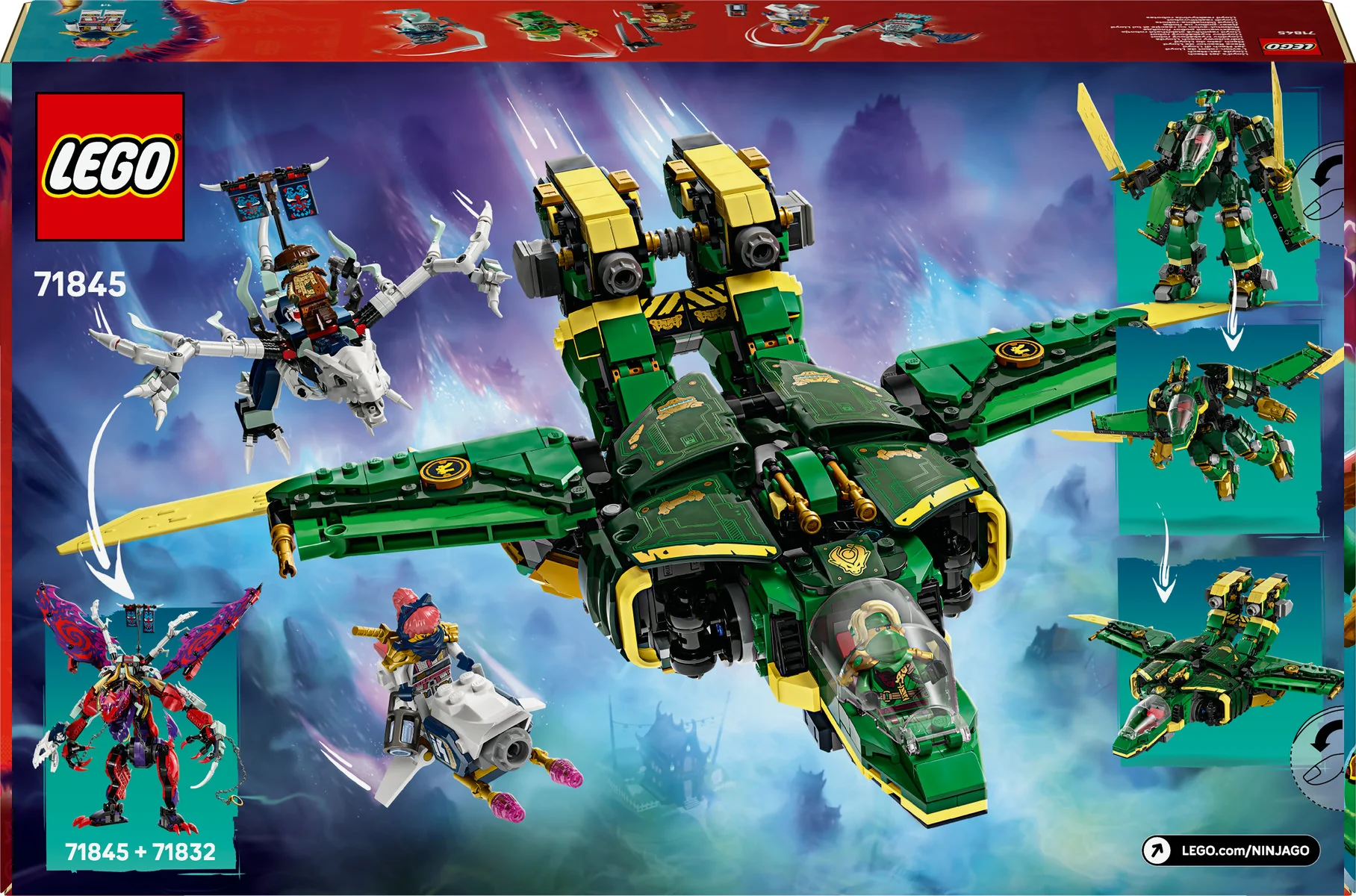 LEGO NINJAGO Lloyd’s Jet Mech Ninja Toy Building Kit 71845 - Image 3