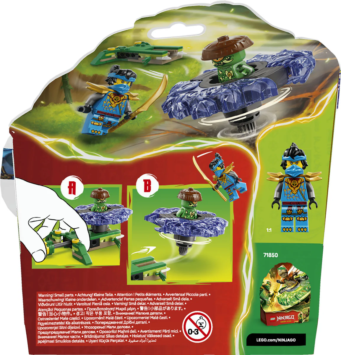 LEGO NINJAGO Nya vs. Mutation Monster Spinner 71849 - Image 4