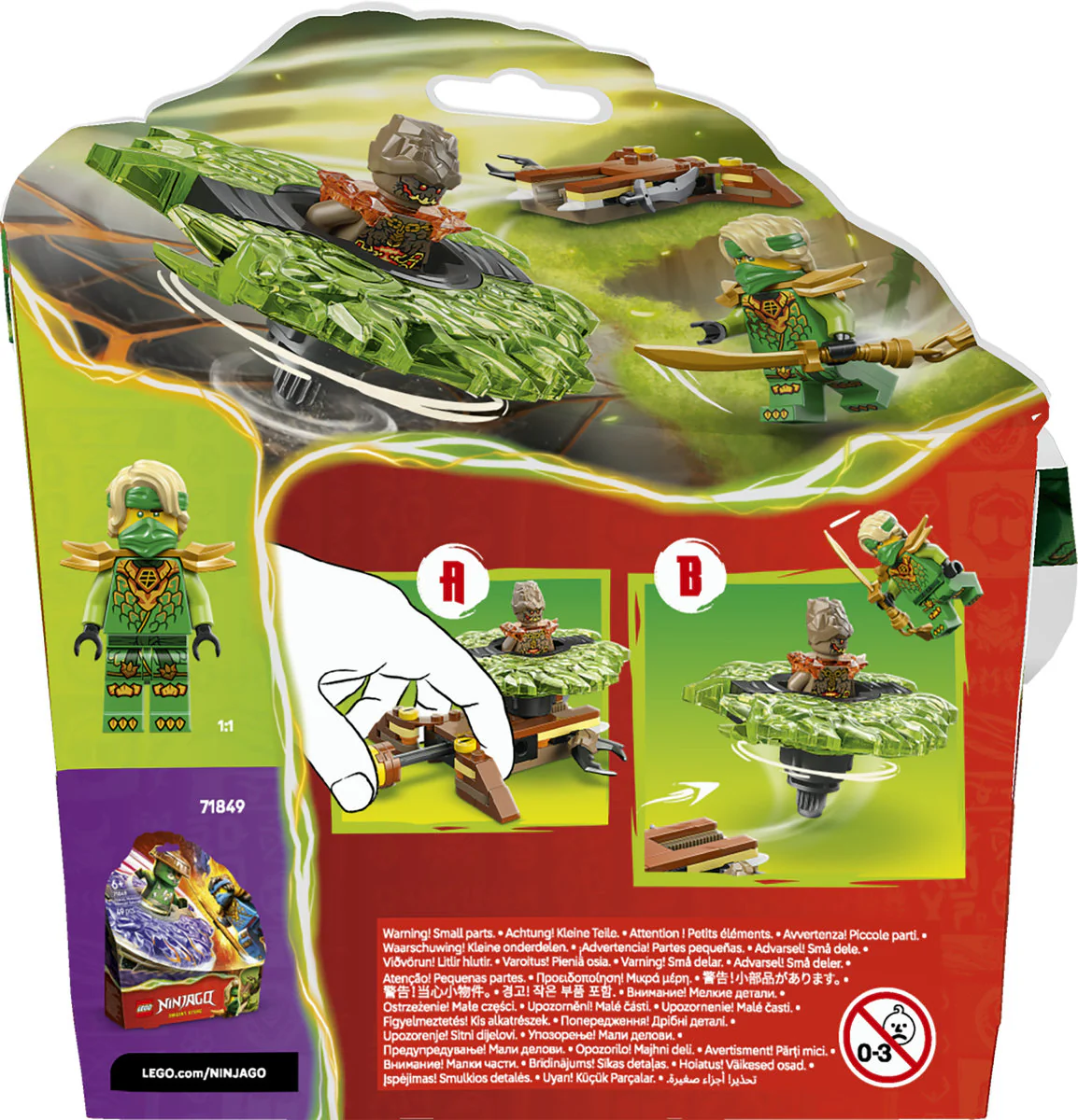 LEGO NINJAGO Lloyd vs. Earth Monster Spinner 71850 - Image 4