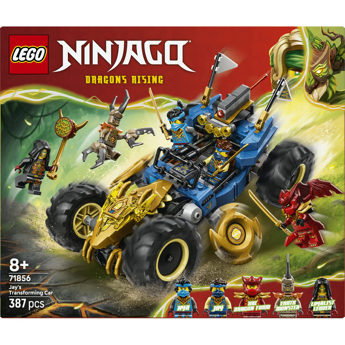 LEGO NINJAGO Jay’s Transforming Car Racing Toy 71856 - Image 3
