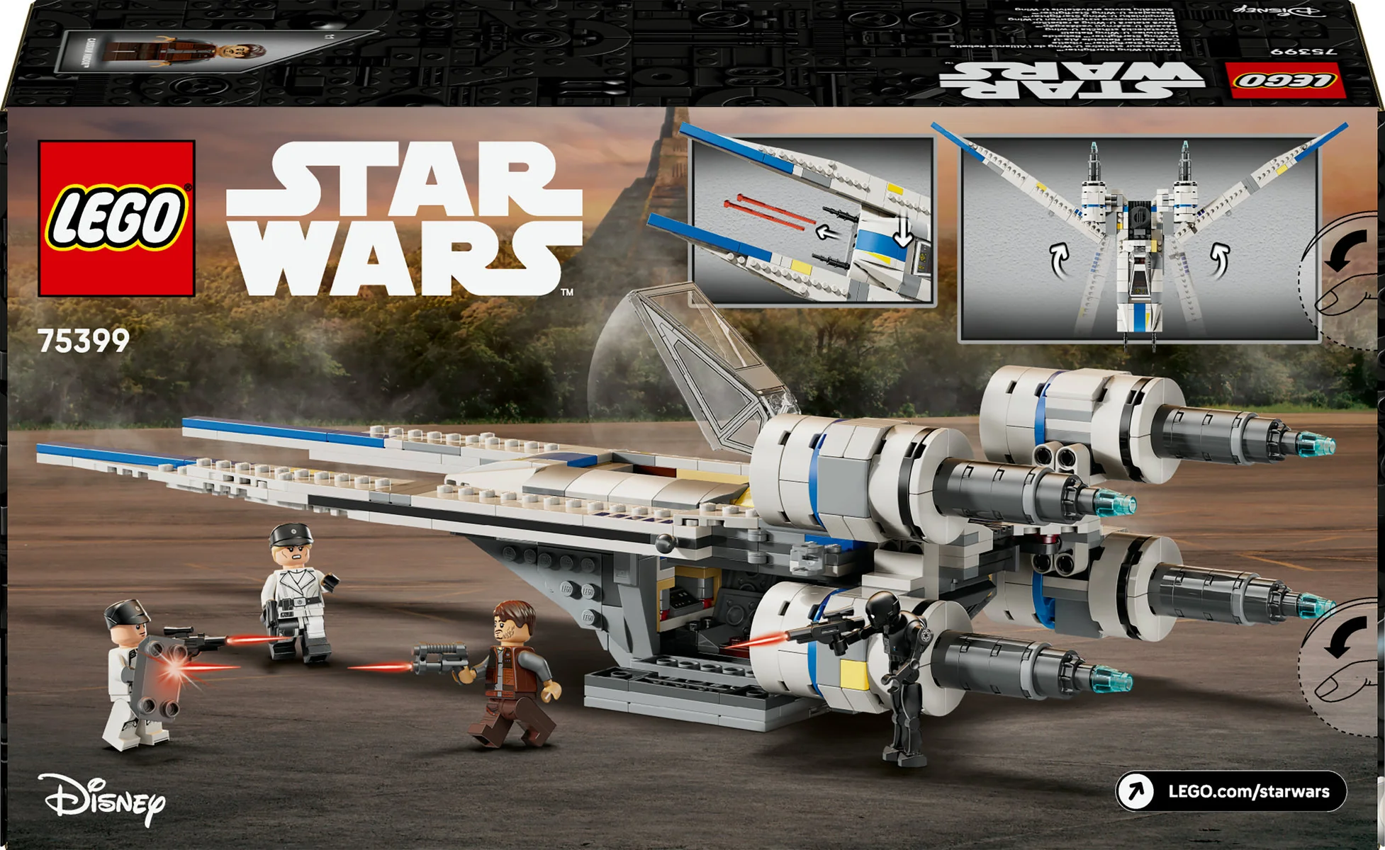 LEGO Star Wars: Andor Rebel U-Wing Starfighter Buildable Vehicle Model 75399 - Image 3
