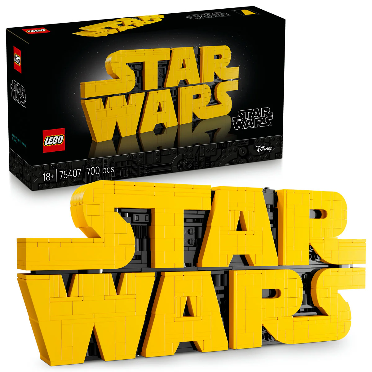 LEGO Star Wars Brick-Built Star Wars Logo Sign 75407 - Image 4