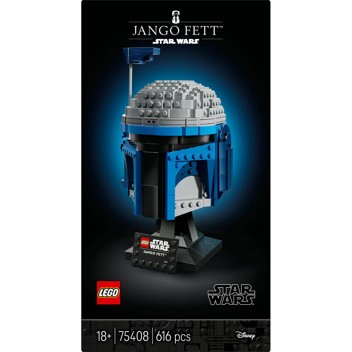 LEGO Star Wars Jango Fett Helmet, Buildable Model Kit for Adults 75408 - Image 2