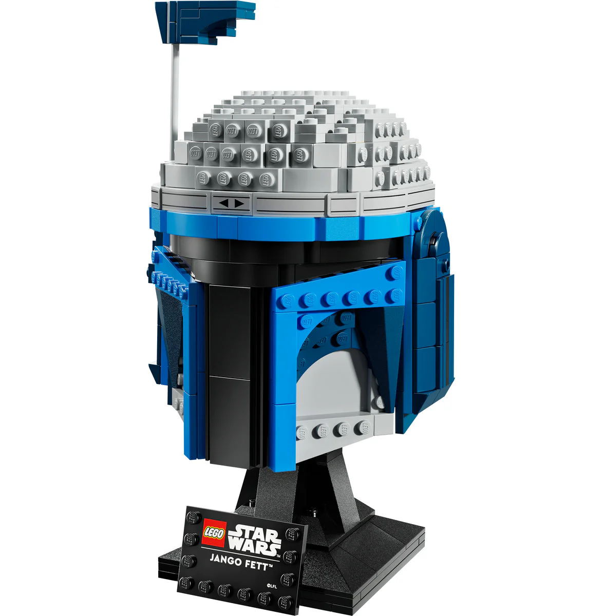 LEGO Star Wars Jango Fett Helmet, Buildable Model Kit for Adults 75408 - Image 5