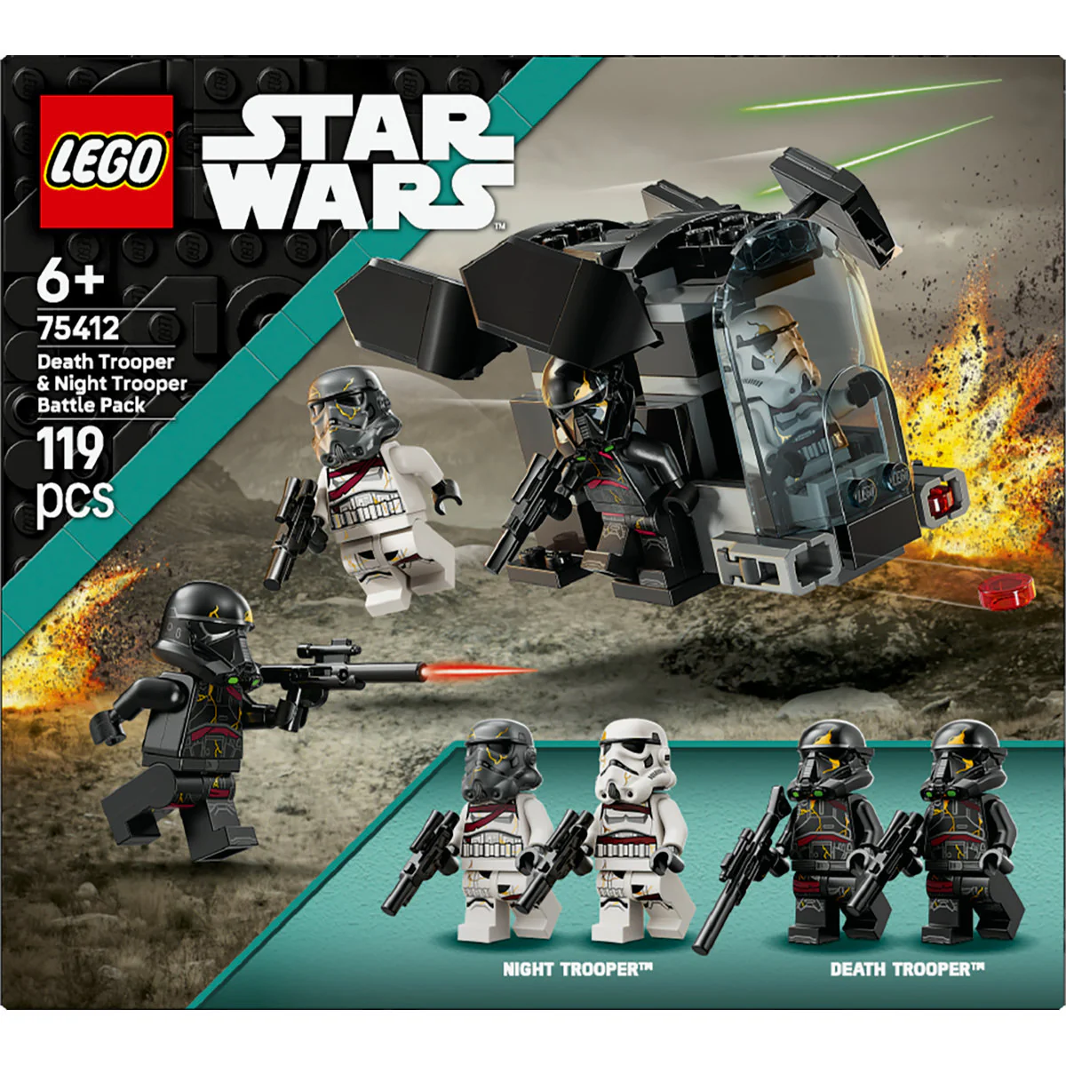 LEGO Star Wars Death Trooper & Night Trooper Battle Pack Building Toy 75412 - Image 2