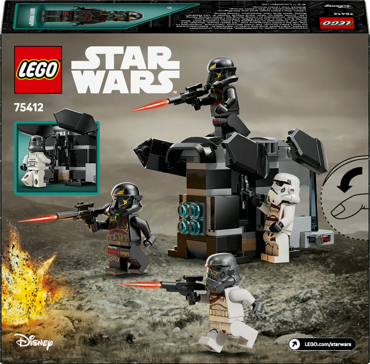 LEGO Star Wars Death Trooper & Night Trooper Battle Pack Building Toy 75412 - Image 3