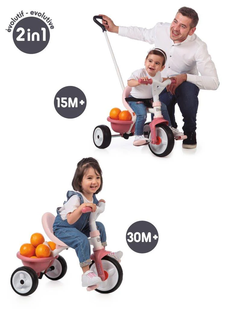 Smoby Be Move Pink Tricycle - Image 6