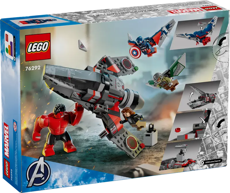76292 Lego Marvel Captain America Vs Red Hulk Battle - Image 4