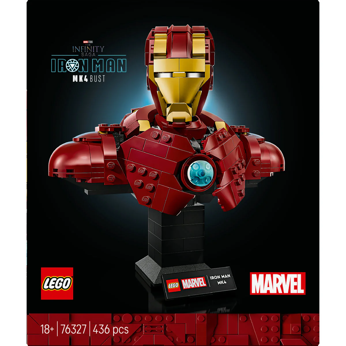 LEGO Marvel Iron Man MK4 Bust, Buildable Model for Adults with Minifigure 76327 - Image 2