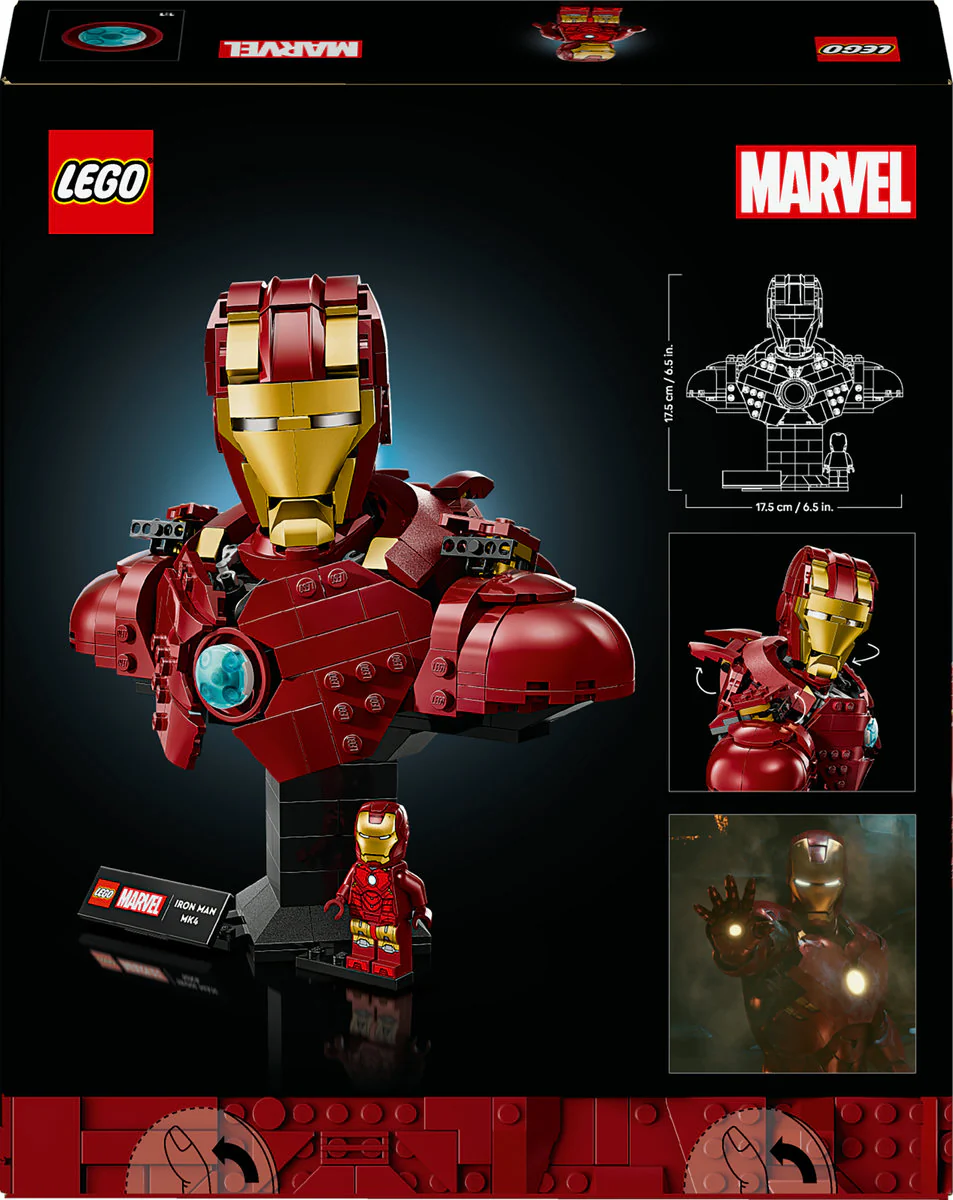 LEGO Marvel Iron Man MK4 Bust, Buildable Model for Adults with Minifigure 76327 - Image 3