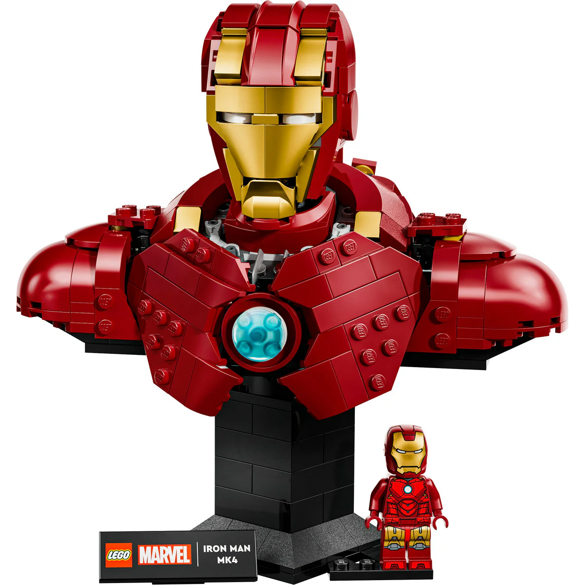 LEGO Marvel Iron Man MK4 Bust, Buildable Model for Adults with Minifigure 76327 - Image 5