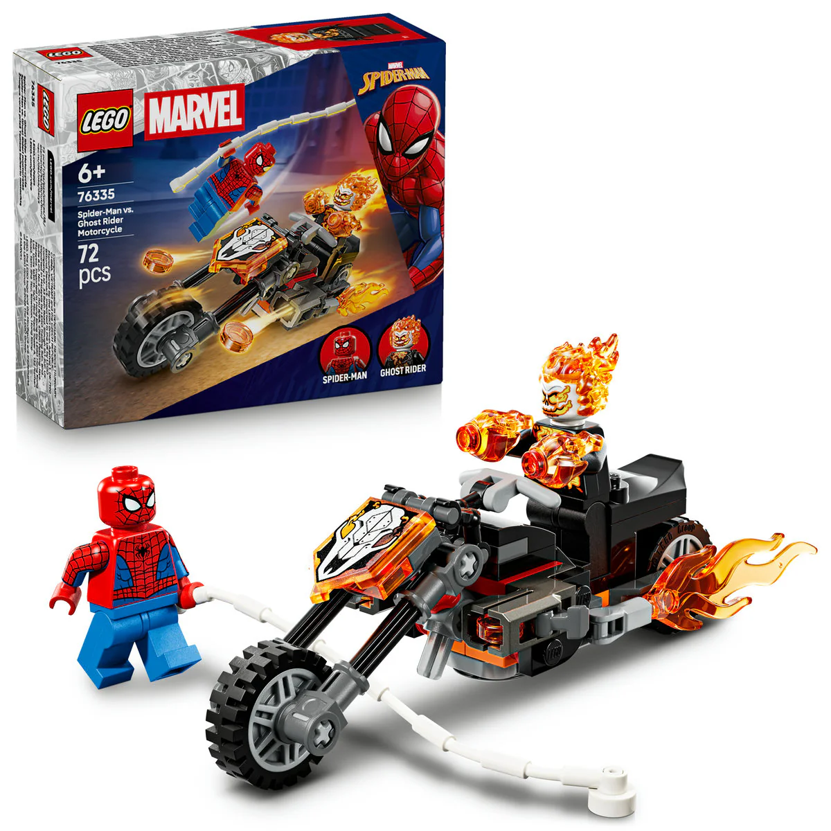LEGO Marvel Spider-Man vs. Ghost Rider Motorcycle 76335