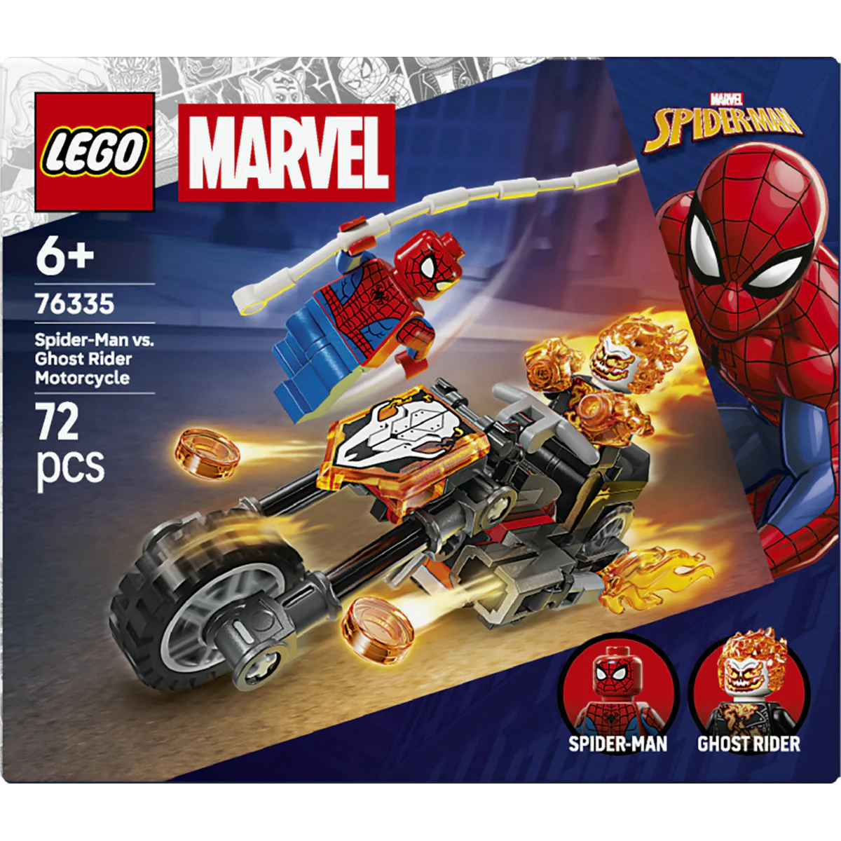 LEGO Marvel Spider-Man vs. Ghost Rider Motorcycle 76335 - Image 3