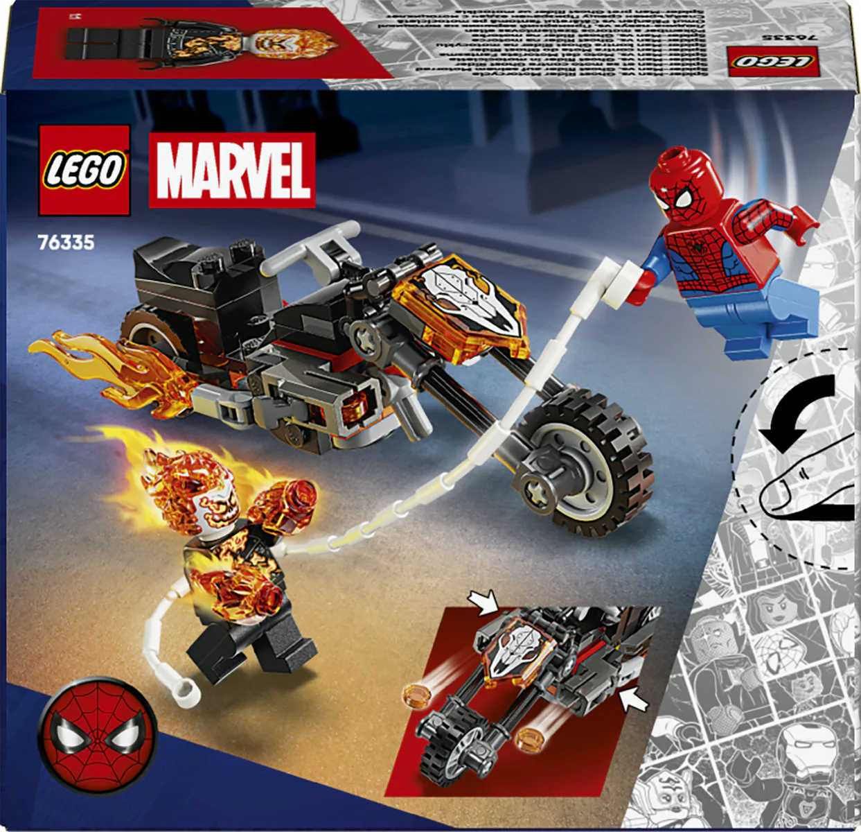 LEGO Marvel Spider-Man vs. Ghost Rider Motorcycle 76335 - Image 4