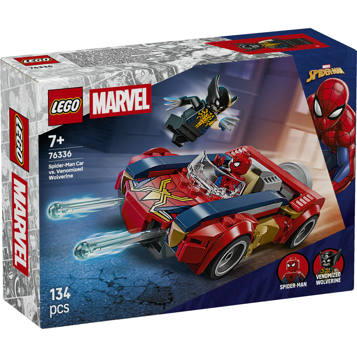 LEGO Marvel Spider-Man Car vs. Venomized Wolverine 76336 - Image 2