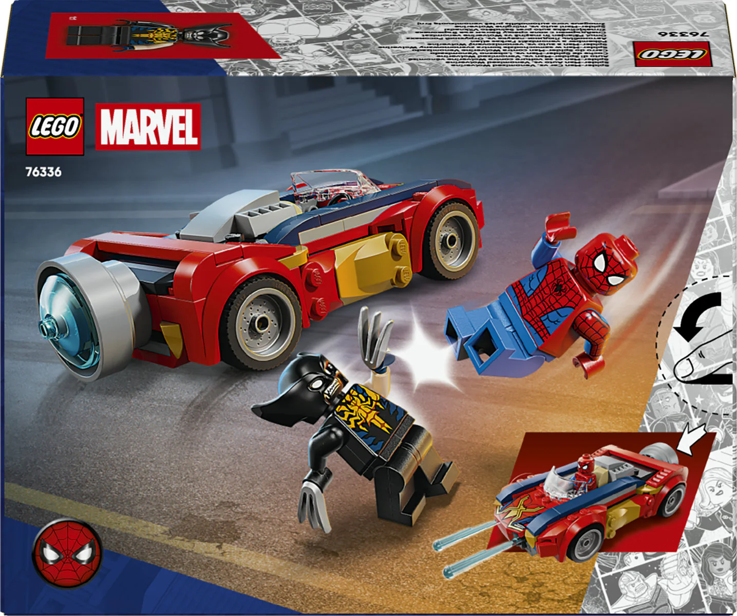 LEGO Marvel Spider-Man Car vs. Venomized Wolverine 76336 - Image 4
