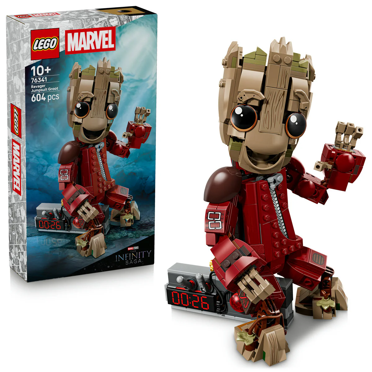 LEGO Marvel Ravager Jumpsuit Groot Figure 76341