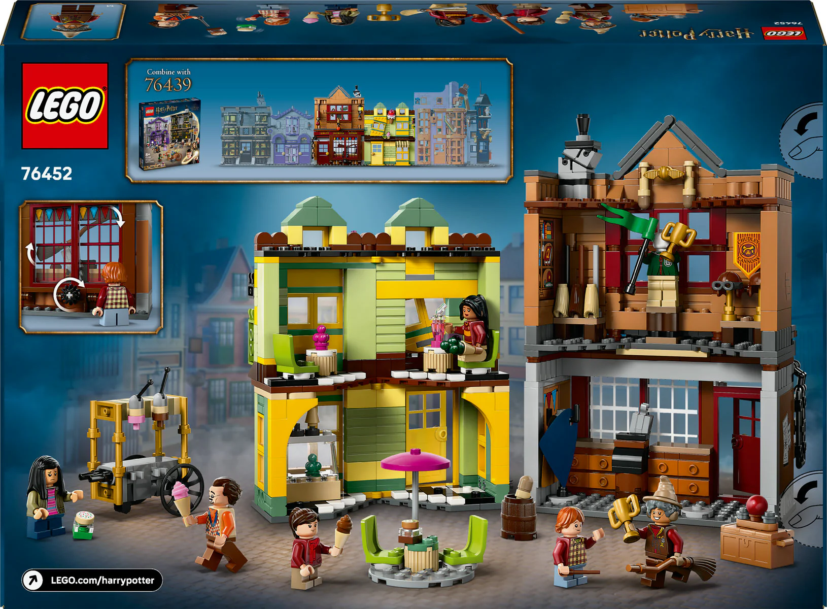 LEGO Harry Potter Quality Quidditch Supplies & Ice Cream Parlour Set 76452 - Image 3