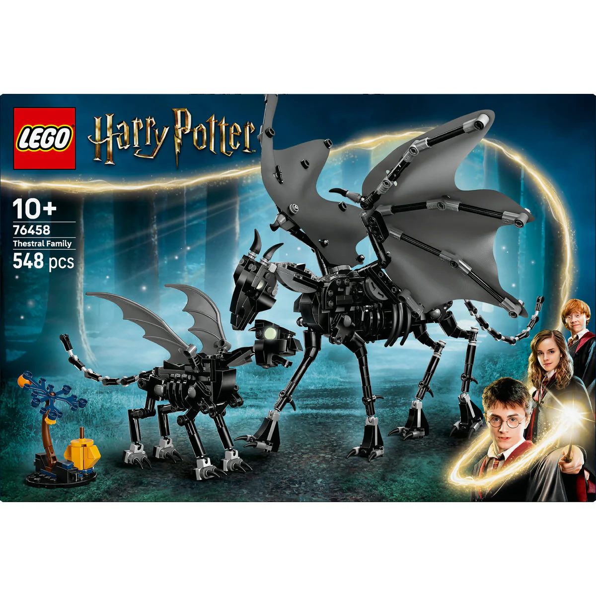 LEGO Harry Potter Thestral Family, Mythical Creature Toy Figures 76458 - Image 2
