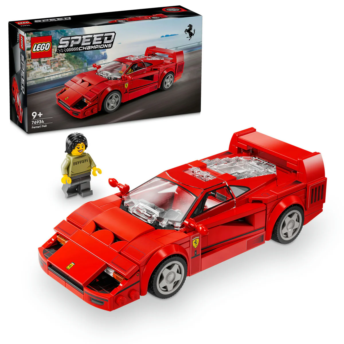 LEGO Speed Champions Ferrari F40 Supercar Toy 76934 - Image 4