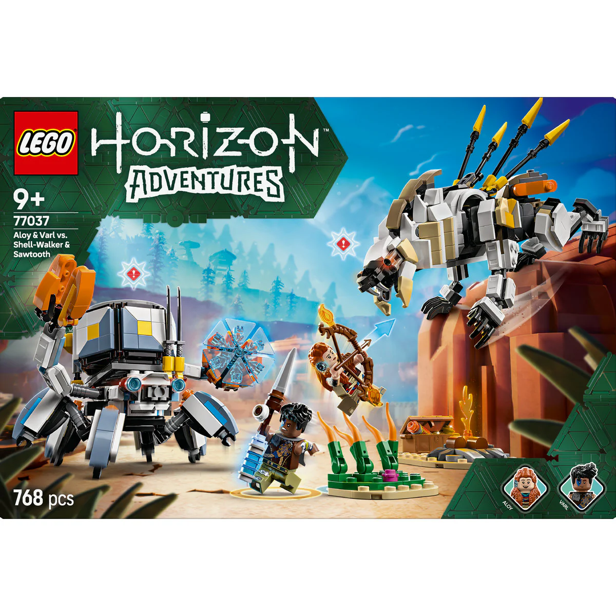 LEGO Horizon Adventures Aloy & Varl vs. Shell-Walker & Sawtooth 77037 - Image 2