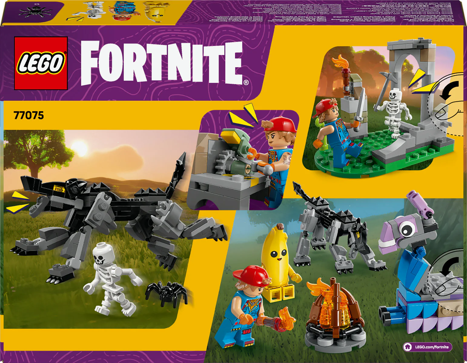 LEGO Fortnite Peely & Sparkplug’s Camp Video Game Building Set 77075 - Image 3
