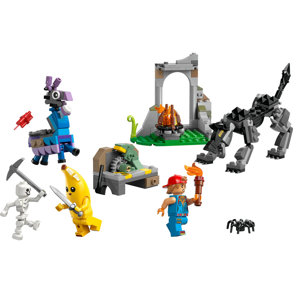 LEGO Fortnite Peely & Sparkplug’s Camp Video Game Building Set 77075 - Image 5