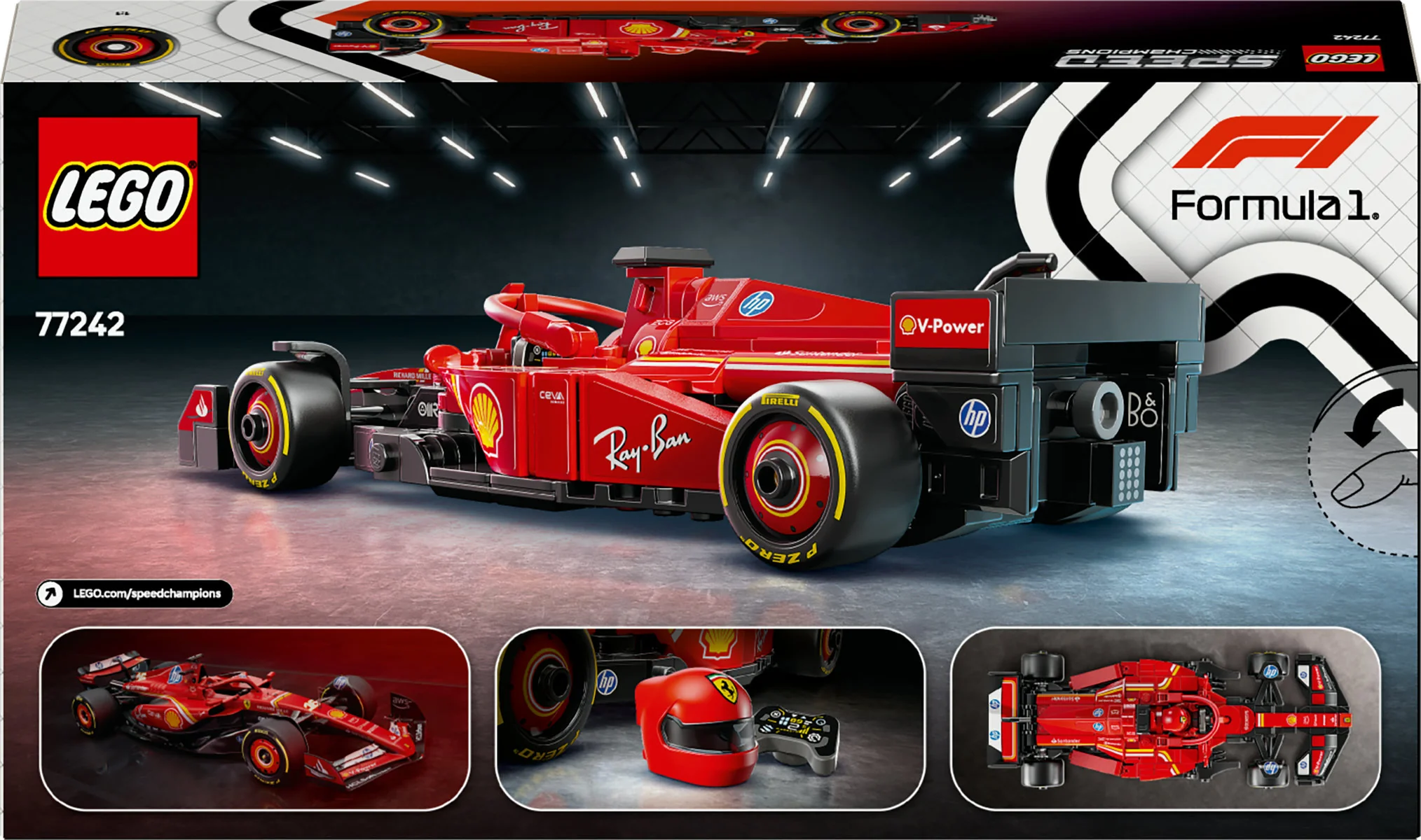 LEGO Speed Champions Ferrari SF-24 F1 Race Car 77242 - Image 3