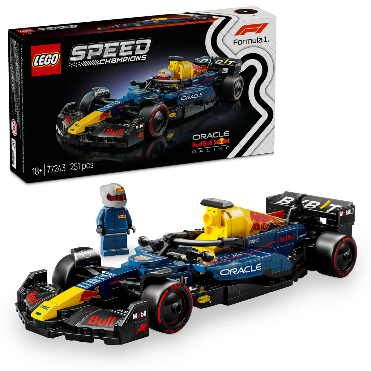 LEGO Speed Champions Oracle Red Bull Racing RB20 F1 Race Car 77243 - Image 4