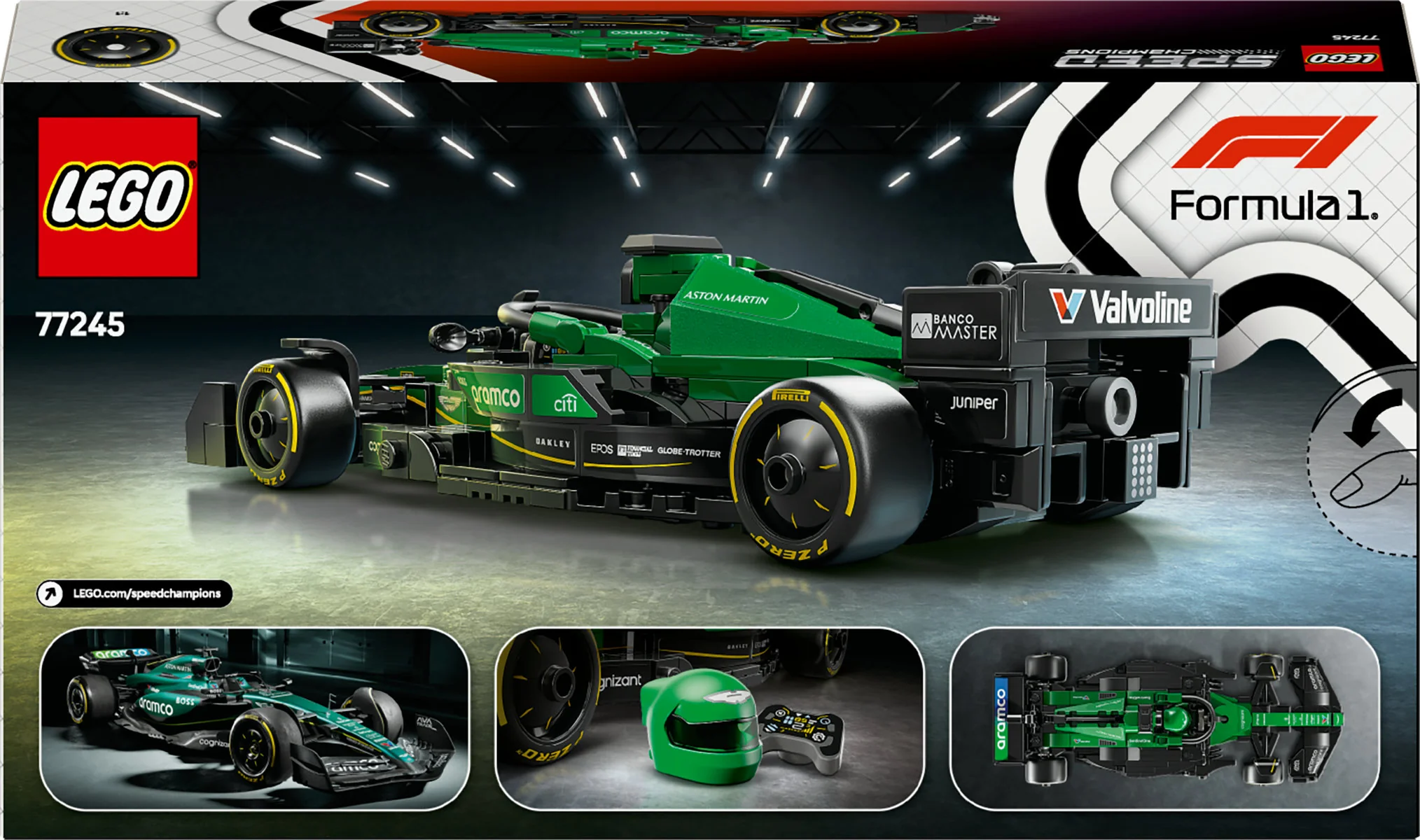 LEGO Speed Champions Aston Martin Aramco F1 AMR24 Race Car 77245 - Image 3