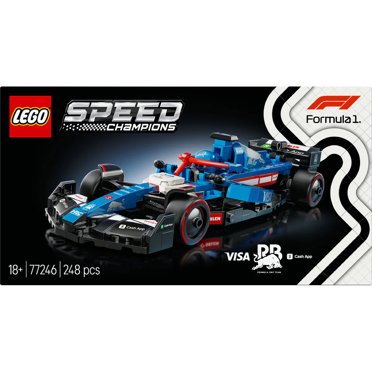 LEGO Speed Champions Visa Cash App RB VCARB 01 F1 Race Car 77246 - Image 2