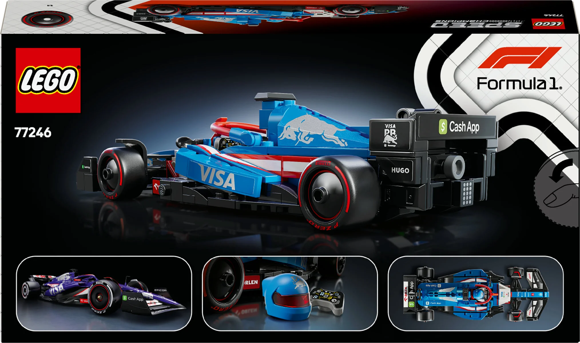LEGO Speed Champions Visa Cash App RB VCARB 01 F1 Race Car 77246 - Image 3