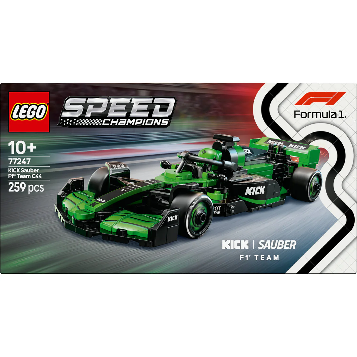 LEGO Speed Champions KICK Sauber F1 Team C44 Race Car 77247 - Image 2