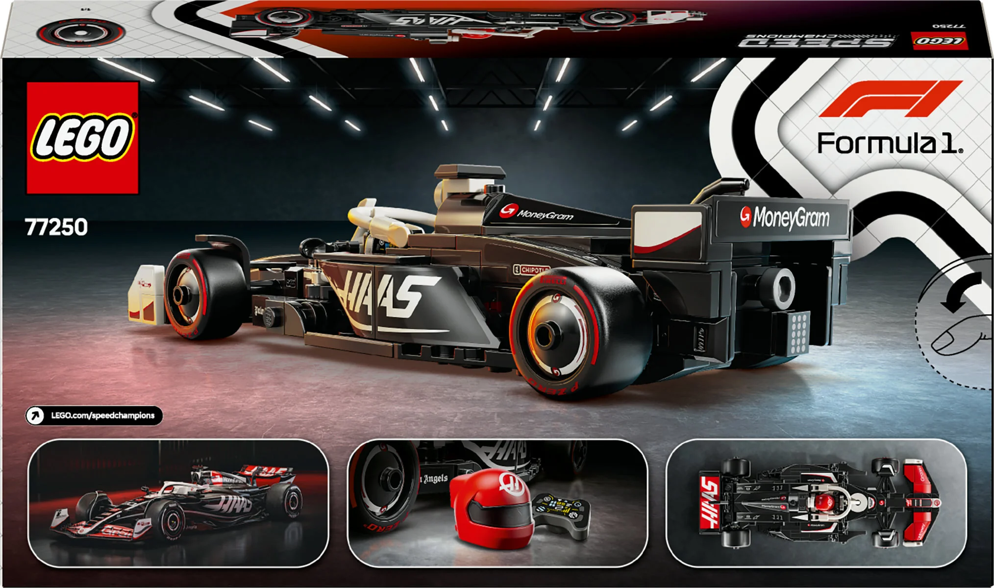 LEGO Speed Champions MoneyGram Haas F1 Team VF-24 Race Car 77250 - Image 3