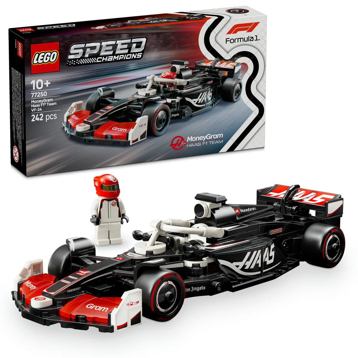 LEGO Speed Champions MoneyGram Haas F1 Team VF-24 Race Car 77250 - Image 4