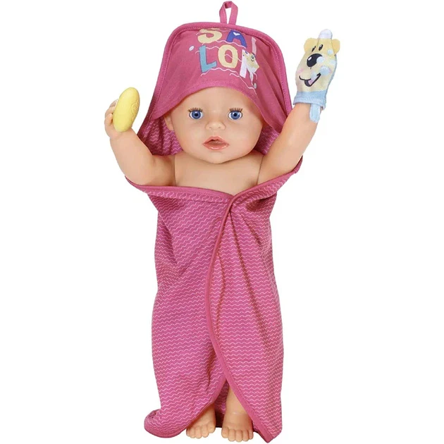 BABY born Bath Hooded Towel Set 43cm - Image 3