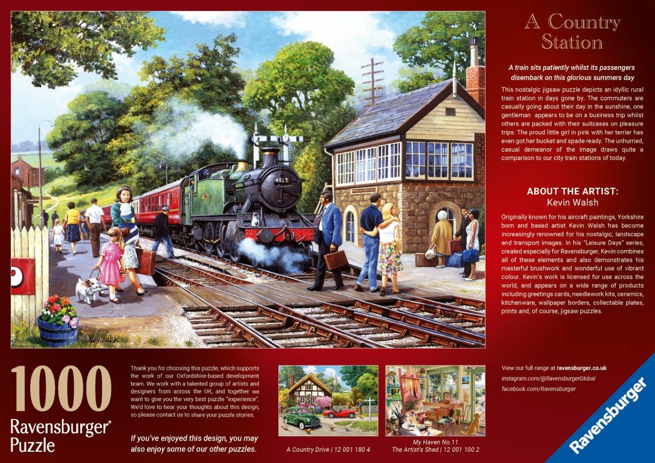 Ravensburger A Country Station 1000 Piece Jigsaw Puzzle - Image 3