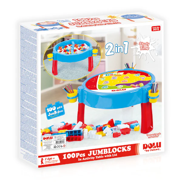 Activity Table With 100pcs Jumblocks - Image 4