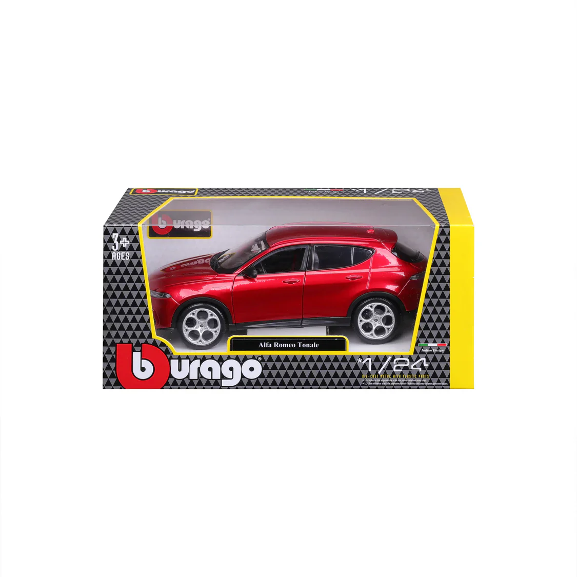 Burago Alfa Romeo Tonale Red 1:24 Diecast Model Car - Image 2