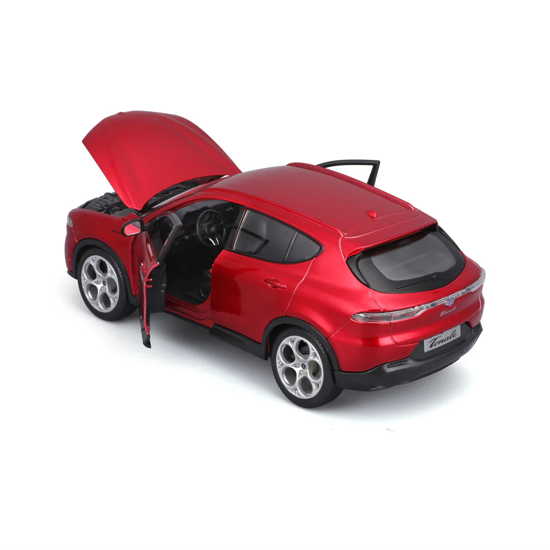 Burago Alfa Romeo Tonale Red 1:24 Diecast Model Car - Image 6