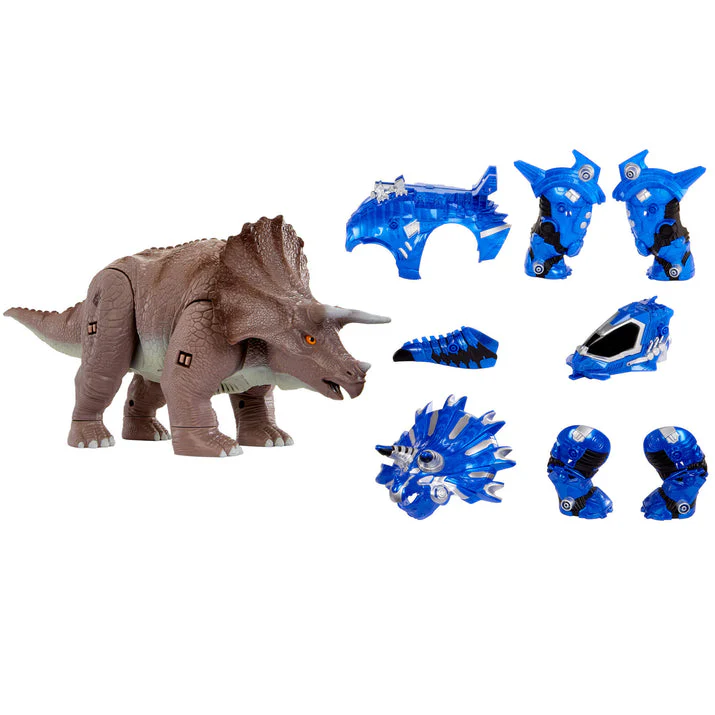 Armorsaurs Armor-Up Triceratops Cobalt Dinosaur Figure - Image 8