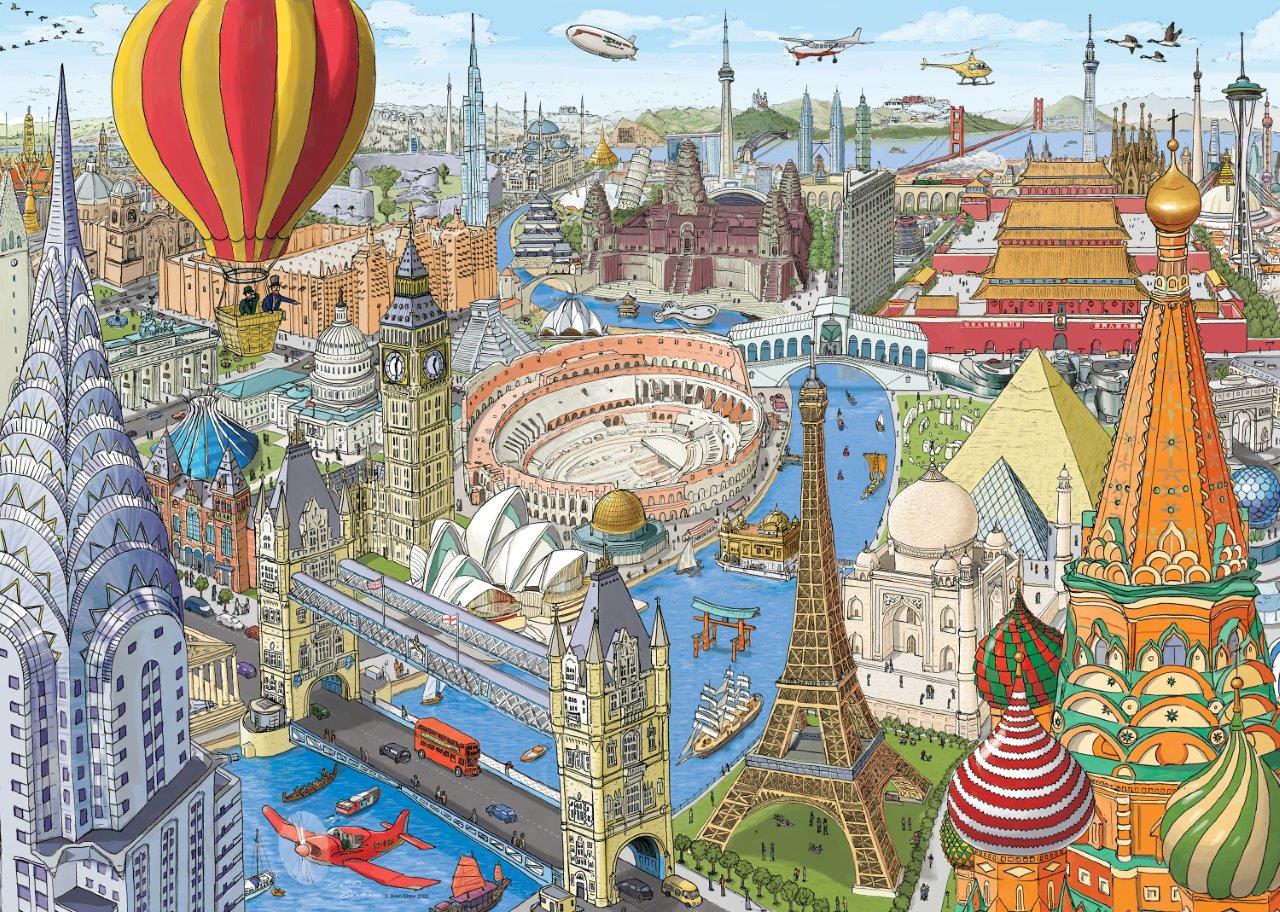 Ravensburger Around the World in 80 Days 1000 Piece Jigsaw Puzzle - Image 2