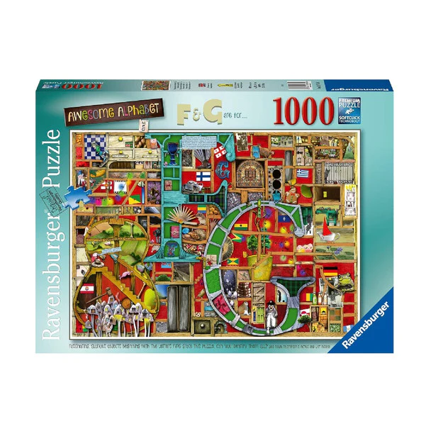 Ravensburger Awesome Alphabet F&G 1000 Piece Jigsaw puzzle