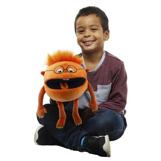 Orange Baby Monster Puppet - Image 2