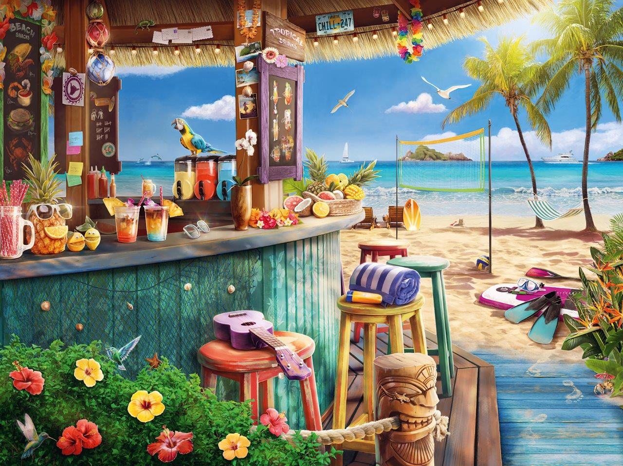 Ravensburger Beach Bar Breezes 1500 Piece Jigsaw Puzzle - Image 2