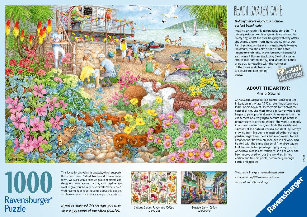 Ravensburger Beach Garden Cafe 1000 Piece Jigsaw Puzzle - Image 3